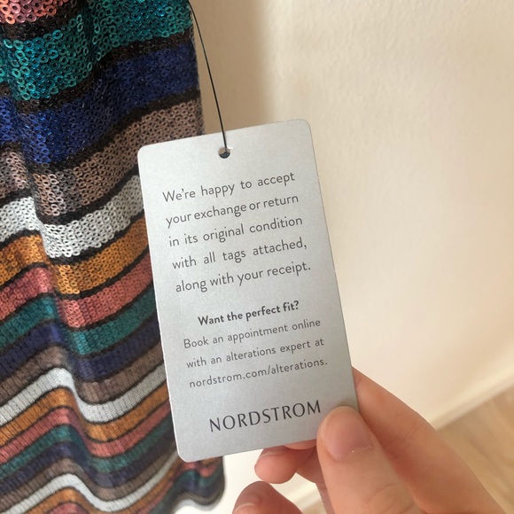 Vince Camuto multicolor striped sequin dress - Picture 4 of 4